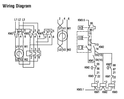 What does a star delta wiring diagram looks like?